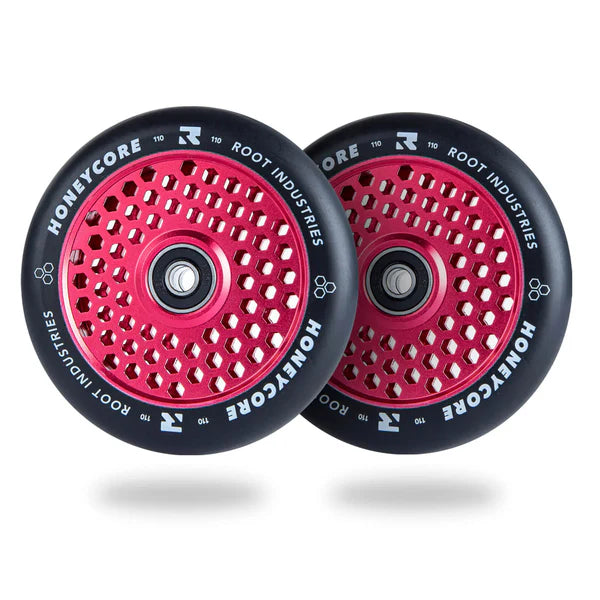 Root Industries HONEYCORE 110mm Wheels (Black/Red)