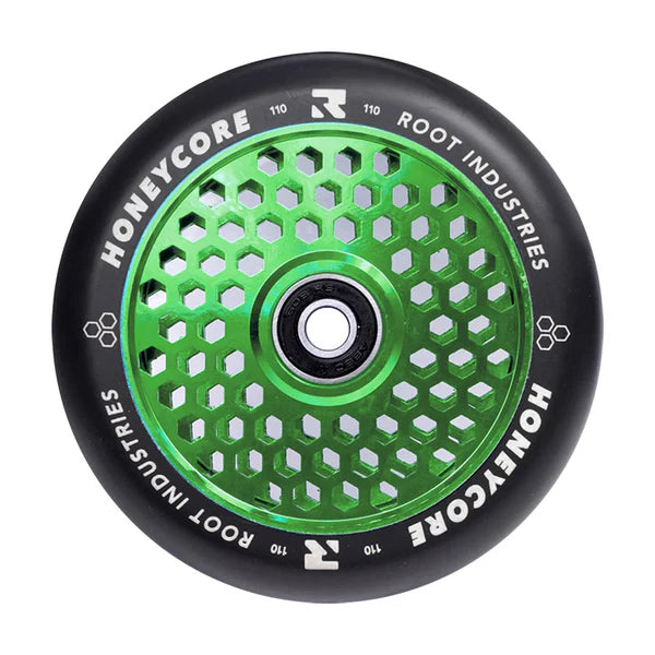 Root Industries HONEYCORE 110mm Wheels (Black/Green)