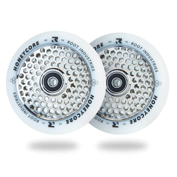 Root Industries HONEYCORE 110mm Wheels (White/Mirror)