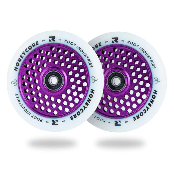 Root Industries HONEYCORE 110mm Wheels (White/Purple)