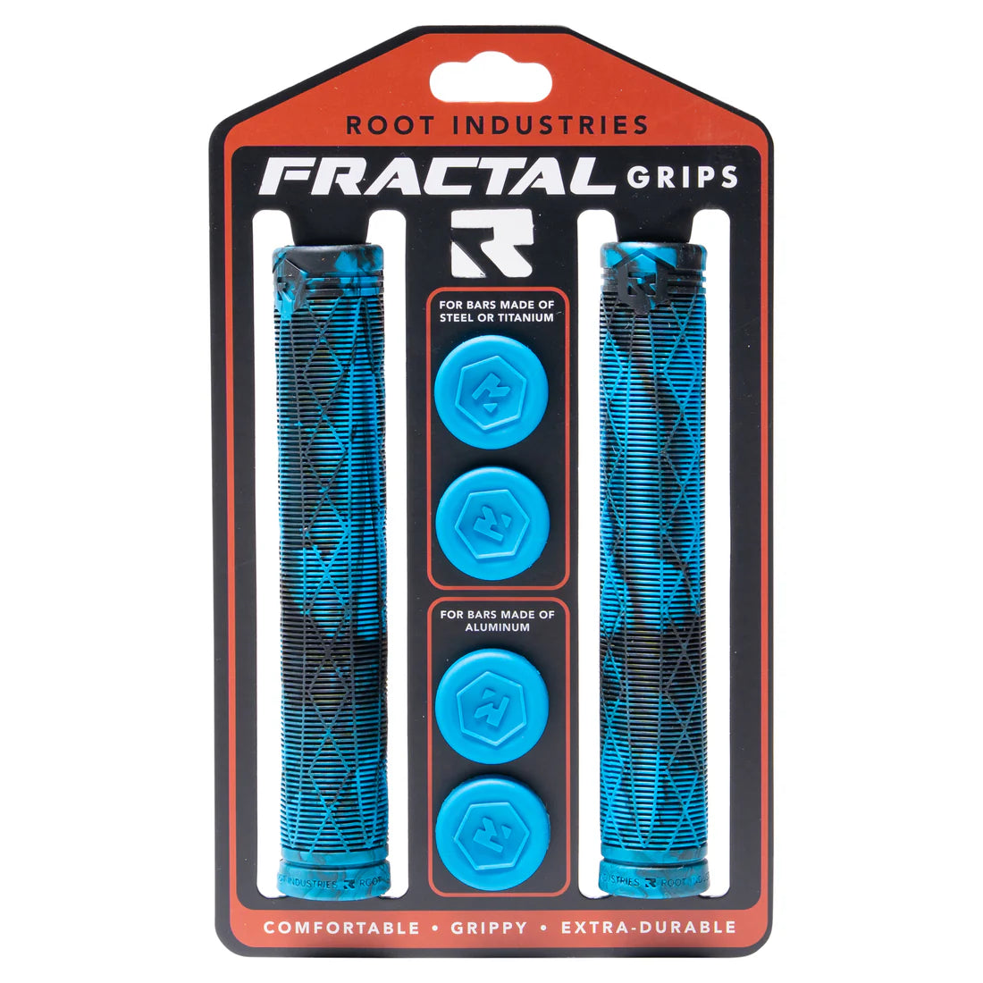 Root Industries FRACTAL Grips (Blue/Black)